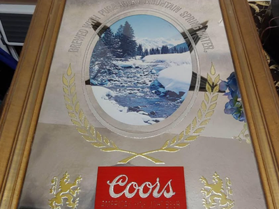 Coors vintage mirror