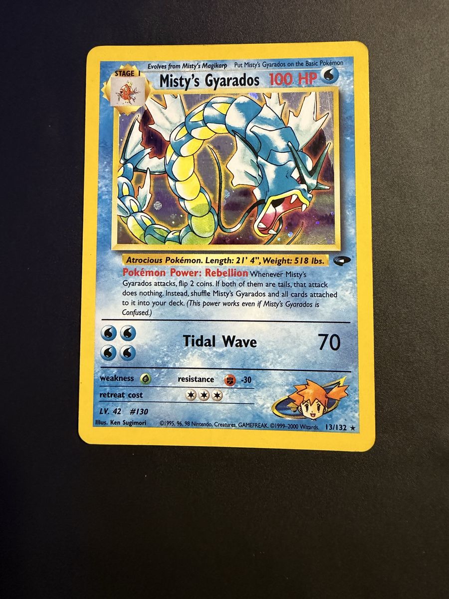 Misty’s Gyarados Pokemon card