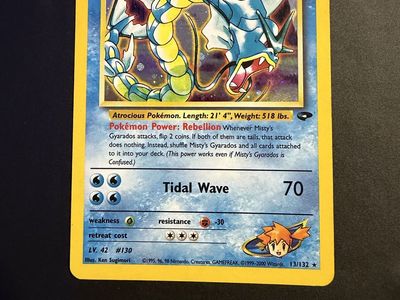 Misty’s Gyarados Pokemon card