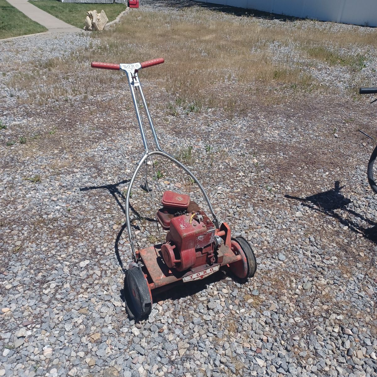 Vintage reel mower. Toro