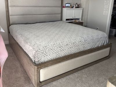 King size Bed set, dresser and night stand