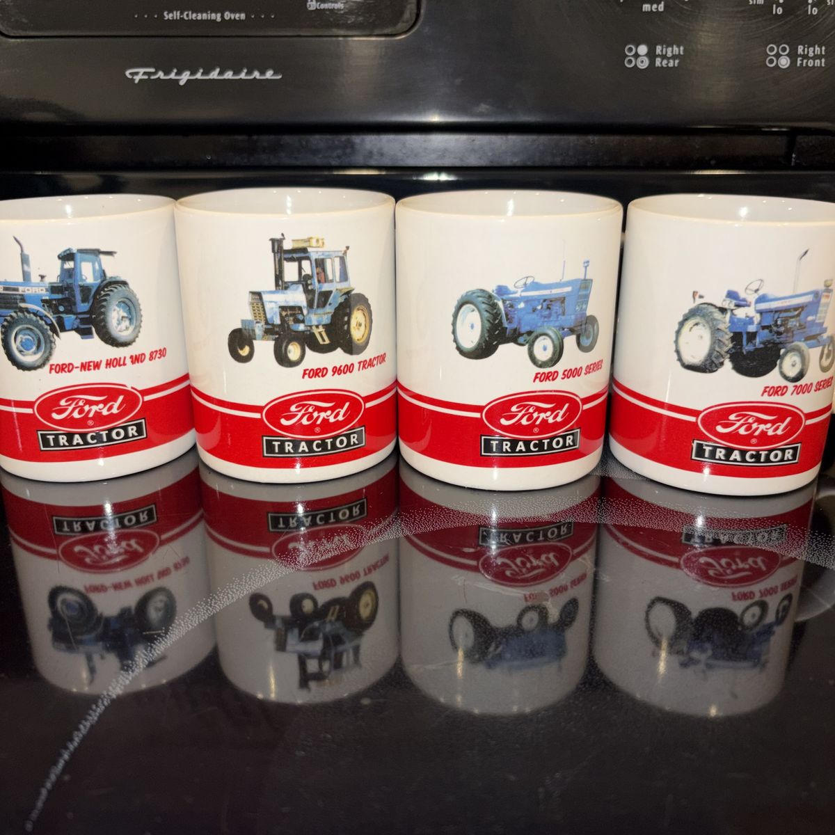 Set of 4 Official Ford Tractor Coffee Mugs – Licensed Collectible 10 oz