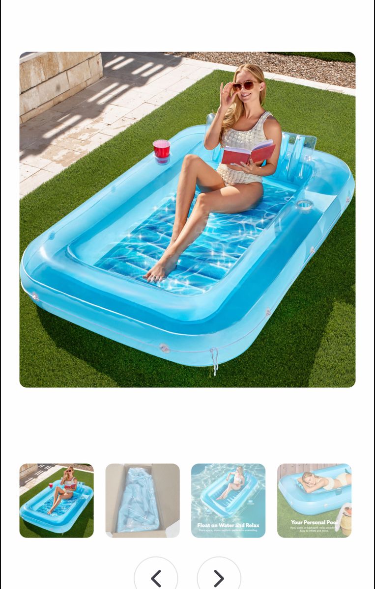 Pool lounger float