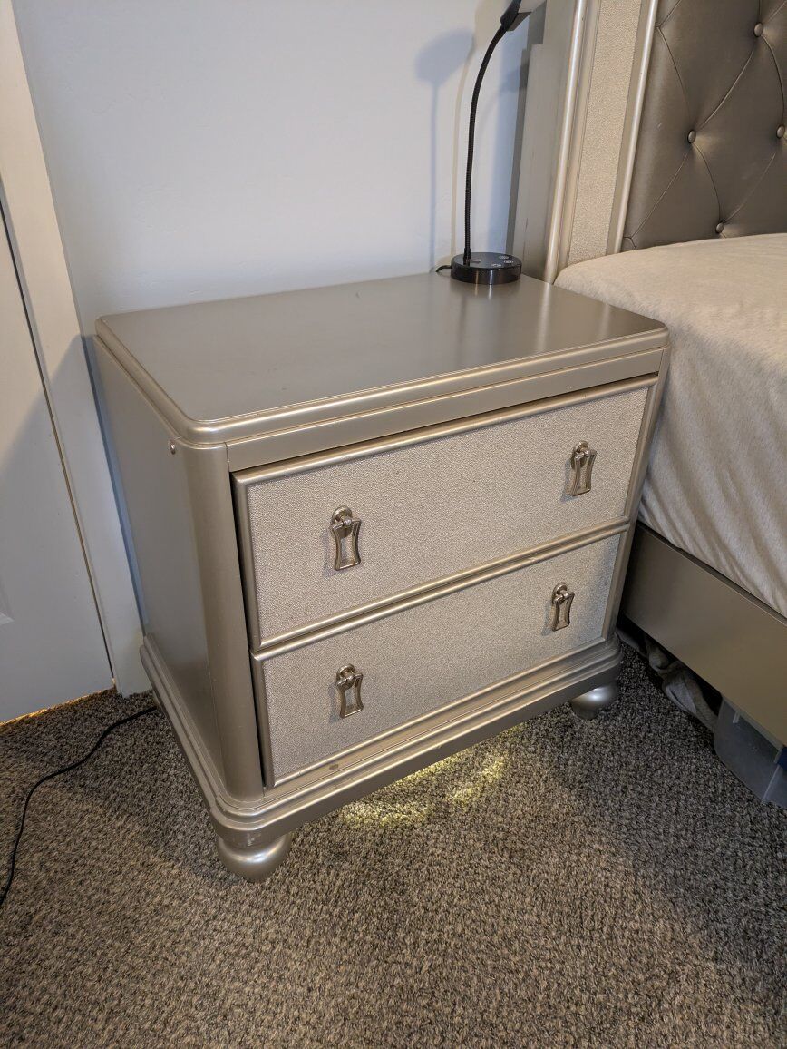 modern glam style nightstand