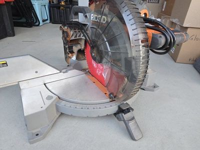 Rigid 15 Amp Corded 12 in. Dual Bevel Miter Saw with LED Cutline Indicator
