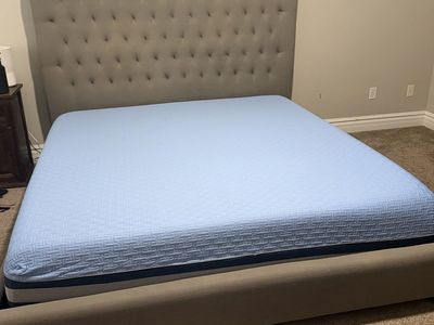 King bed frame and Blue Burrito Mattress