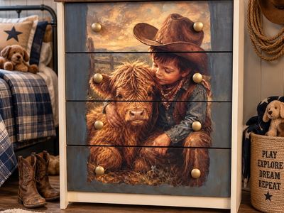 Cute Little Cowboy Dresser