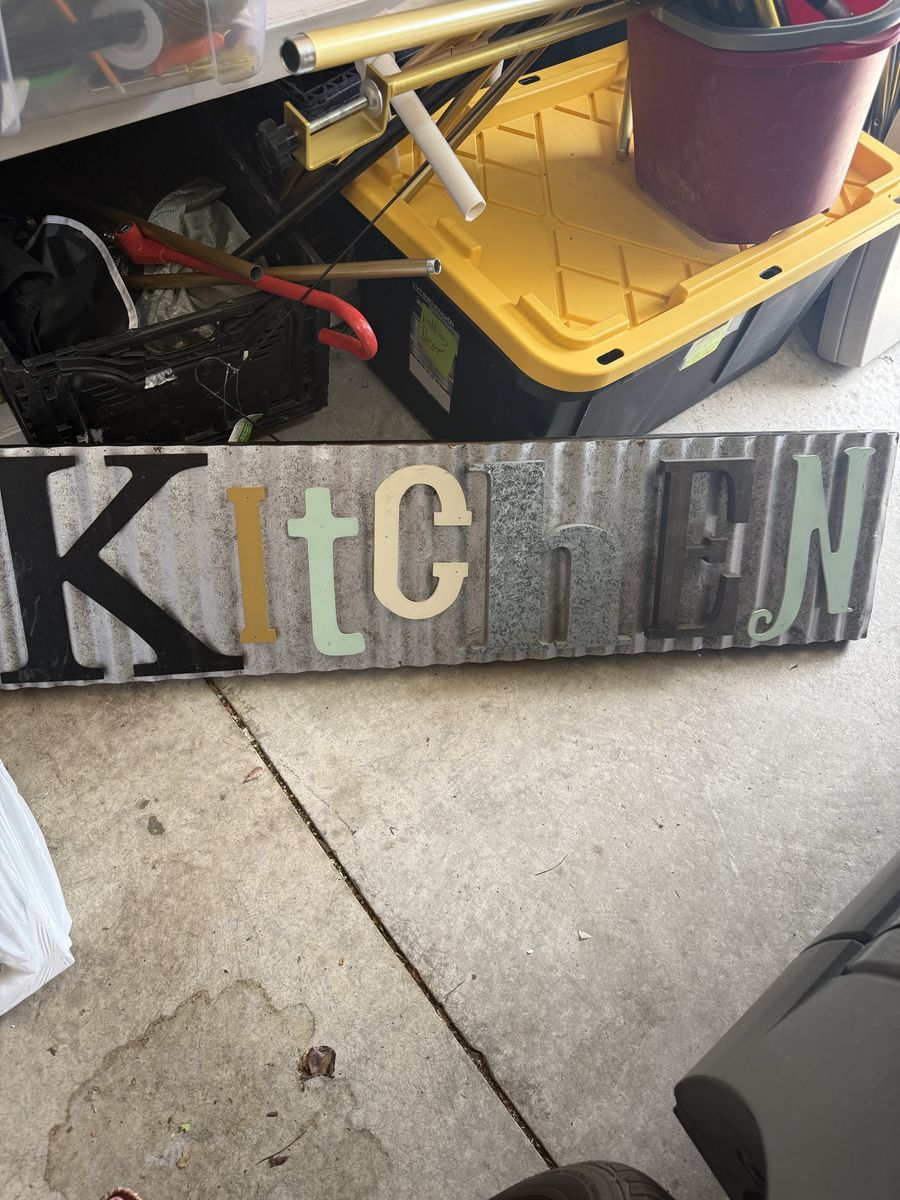 Whimsical kitchen sign