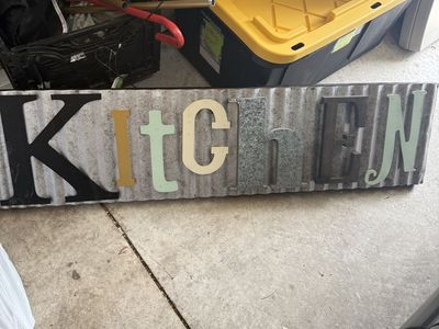 Whimsical kitchen sign