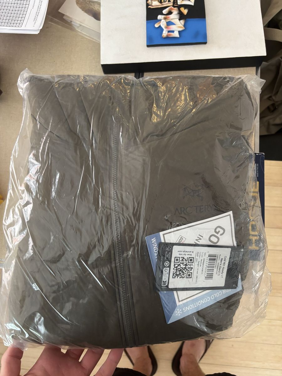 Arc'teryx LEAF Men's cold wx Hoody LT GEN 2.1Jacket - Ranger Green, Size Medium, Wind & Moisture Resistant, New with Tags