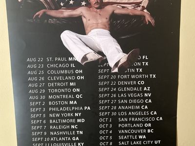Benson Boone concert poster