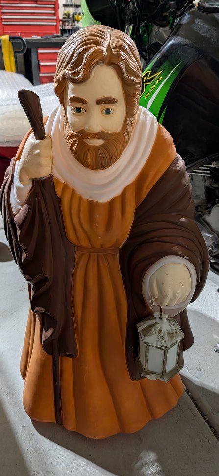 Santa's Best Blow mold Joseph Nativity