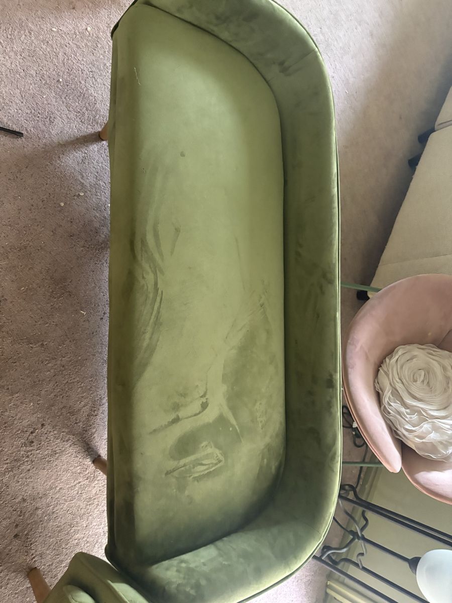 Velvet green benches