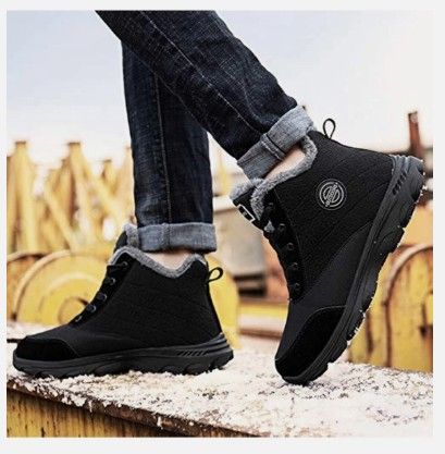 Brand New - Bomkinta Women's Size 9 Snow Boots, Anti-slip, Soft Sole, Fur Lined