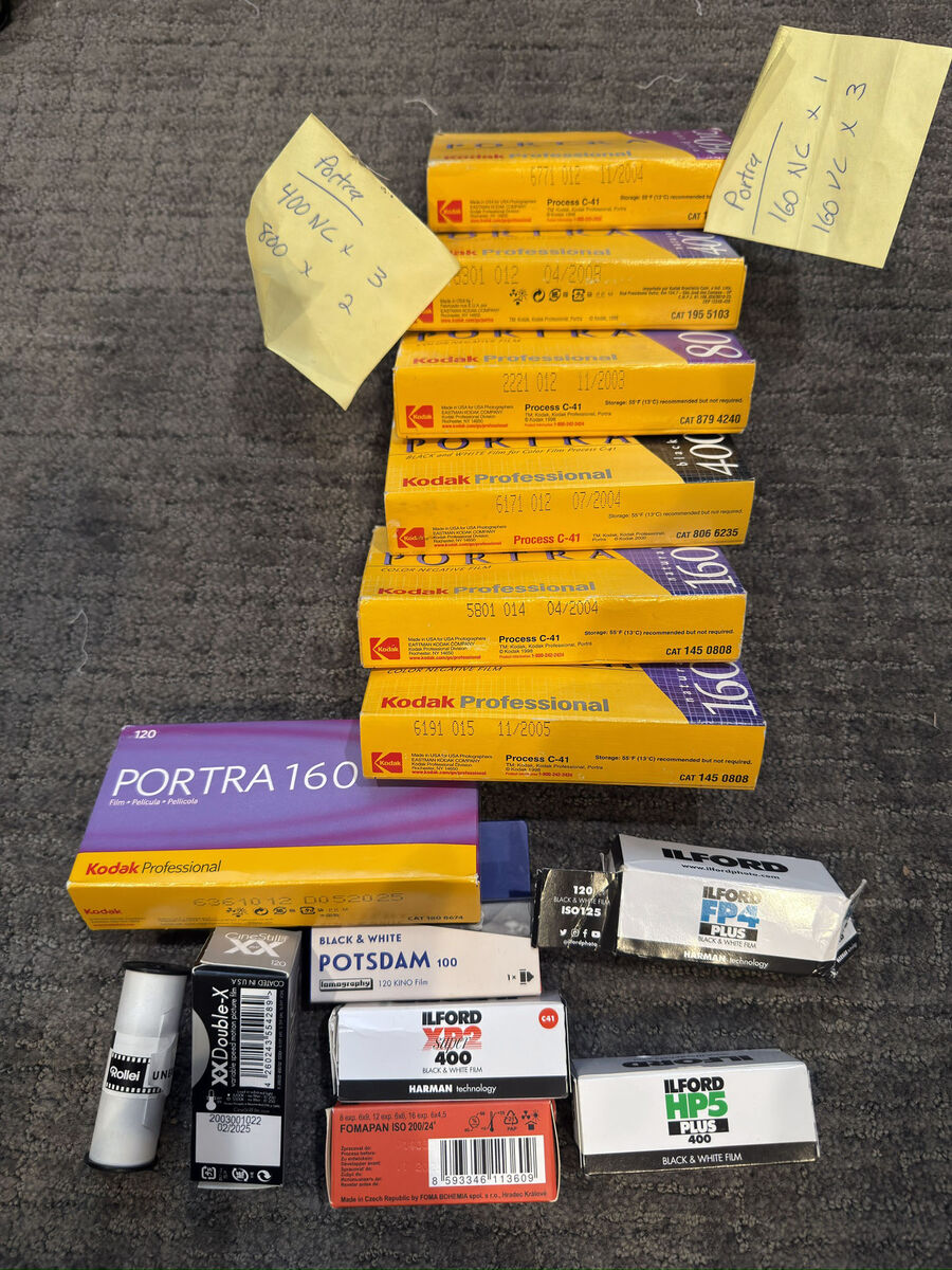 120 Camera Film - Portra, Ilford, Lomography, Cinestill, etc.