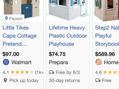 ISO Plastic Kids OutDoor Playhouse