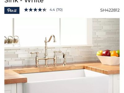 Brand New White fireclay Farmers Sink 33