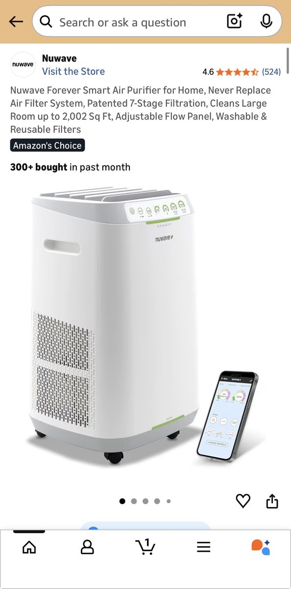 Nuwave Forever Smart Air Purifier – New in Box