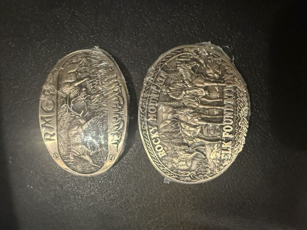 RMEF Solid Brass Belt Buckles