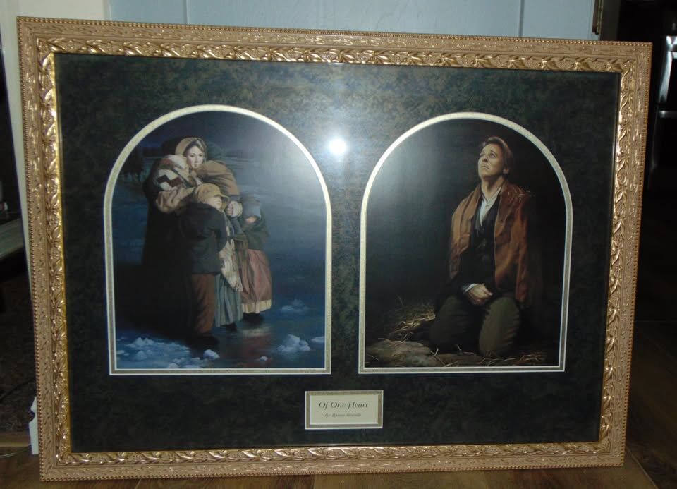 LDS Mormon Liz Swindle "Of One Heart" artwork Framed