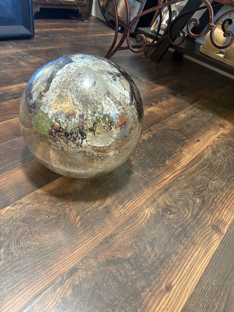 12” round Pottery Barn Accents antique mercury globe $60 cash/venmo in Draper