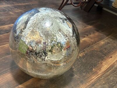 12” round Pottery Barn Accents antique mercury globe $60 cash/venmo in Draper