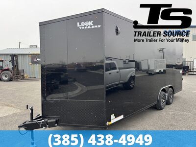 8.5x20 Look Element SE Enclosed Cargo Trailer - 7'6" Interior - 10K GVWR - .080 PolyCor, Alloy Wheels, Black Out Package