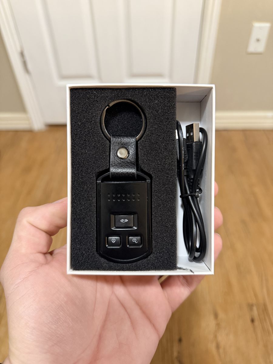 Compact Car Key Fob Style Portable Video Recorder
