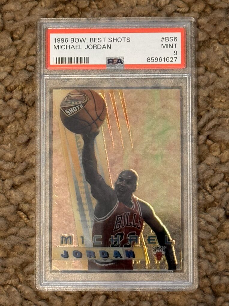 1996 Bowman’s Best Shots Michael Jordan #BS6 PSA 9