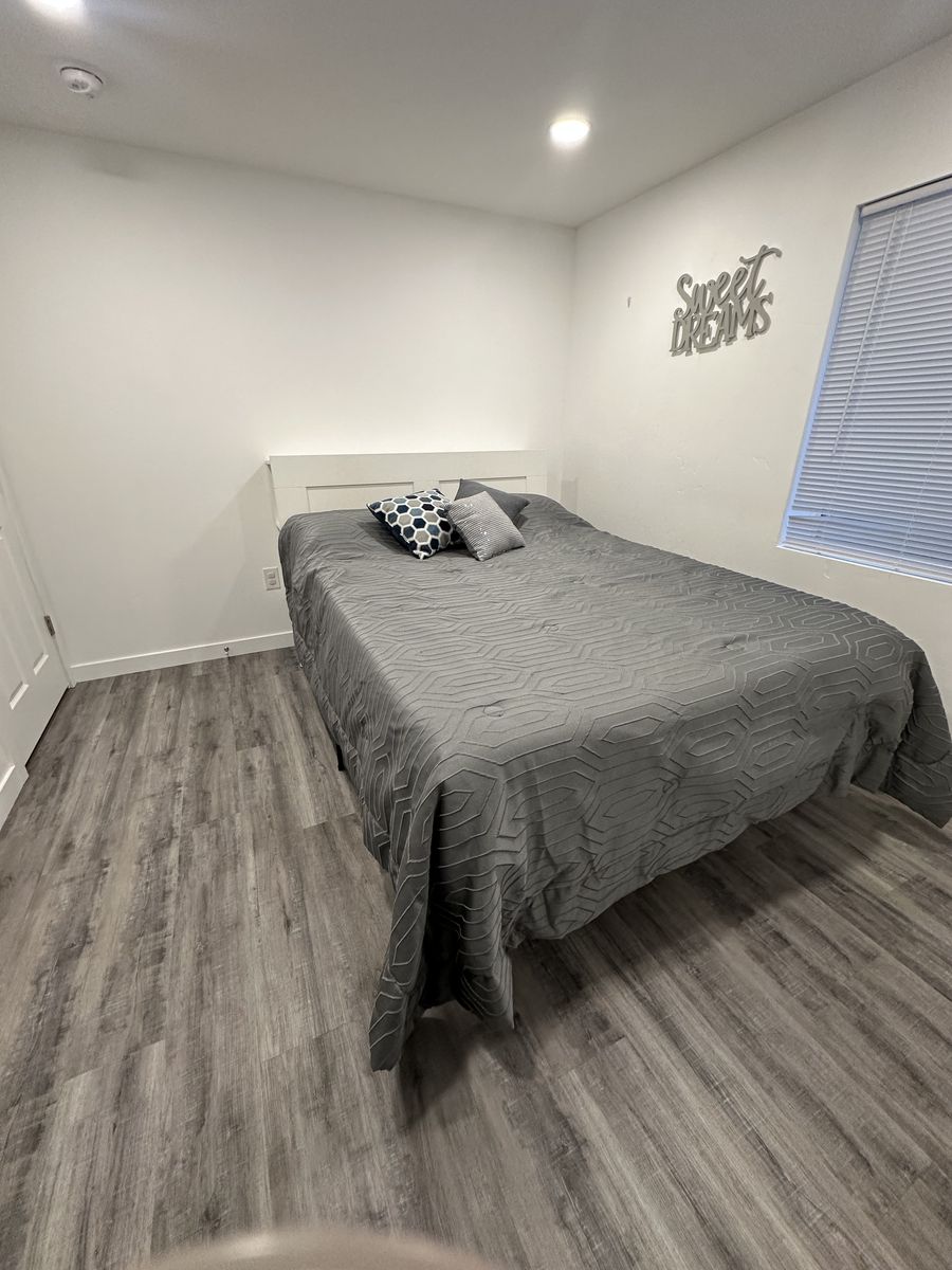 White Queen Bed Headboard with Frame