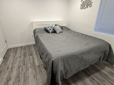 White Queen Bed Headboard with Frame