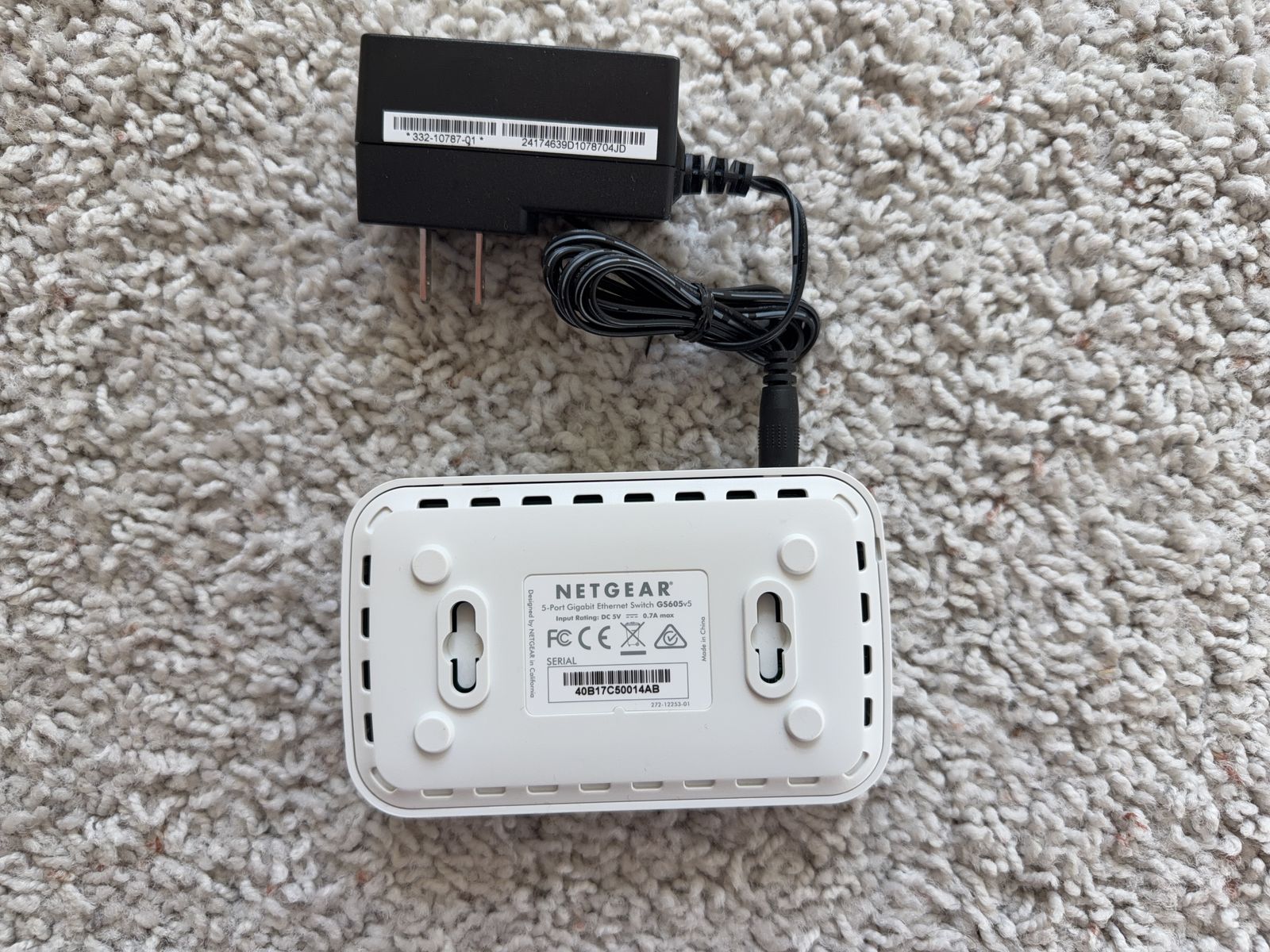Netgear GS605v5 5-Port Gigabit Ethernet Network Switch