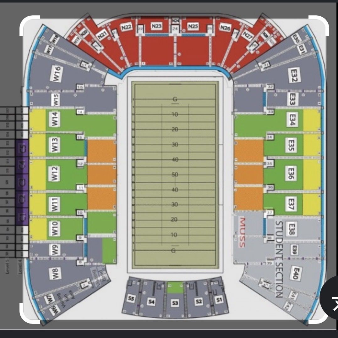 Utah Utes vs Arkansas Razorbacks - 2 tickets, Sec W9 Row 13 -$365