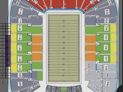 Utah Utes vs Arkansas Razorbacks - 2 tickets, Sec W9 Row 13 -$365