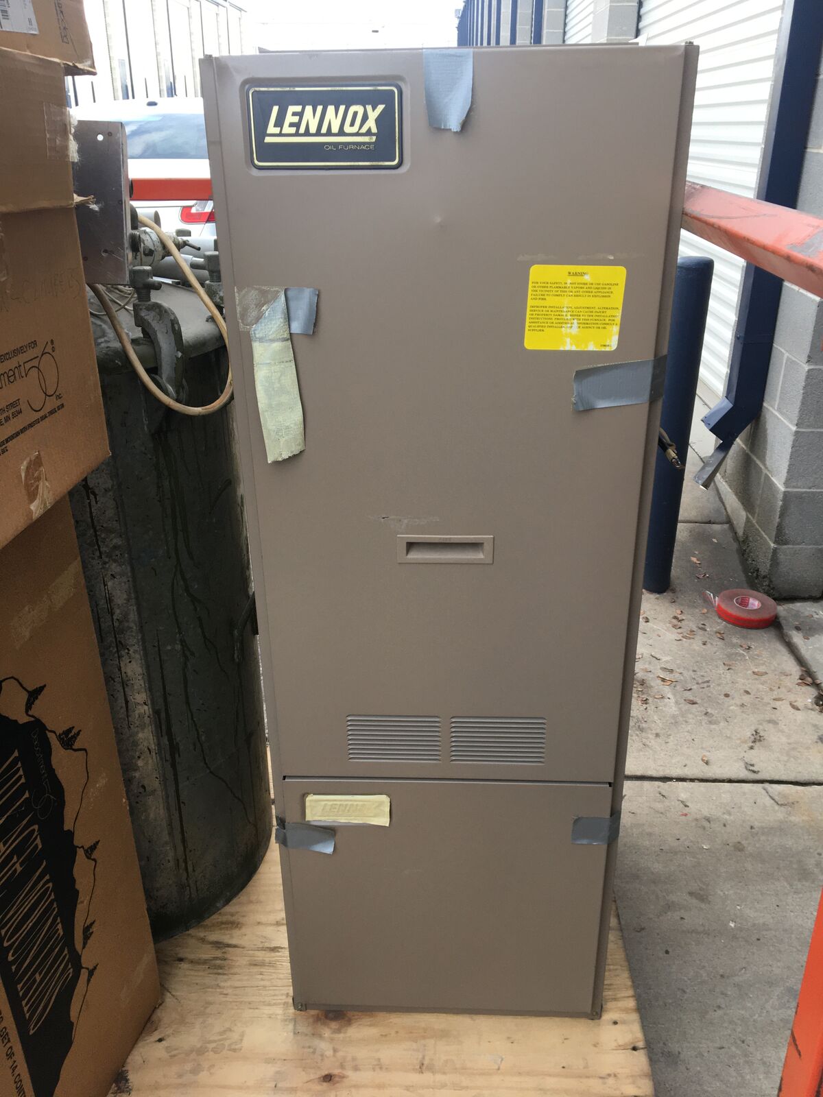 Unused Oil Diesel Up Flow Furnace 95,000 btuh, 80% efficient Lennox