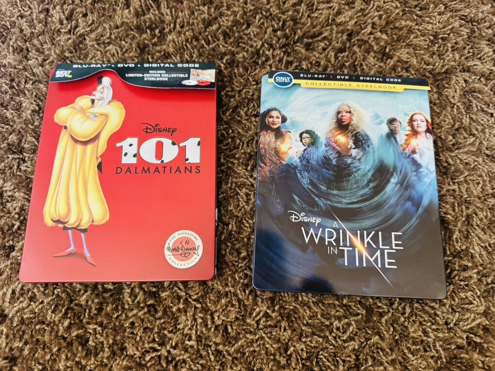101 Dalmations & Wrinkle In Time Steelbook