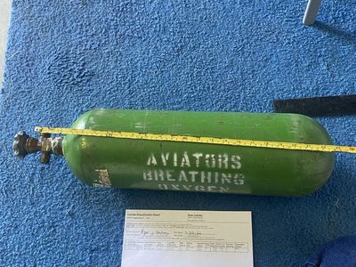 Oxygen tank “certified”