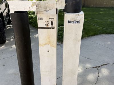 6” Dura Vent Single Wall Chimney Pipe