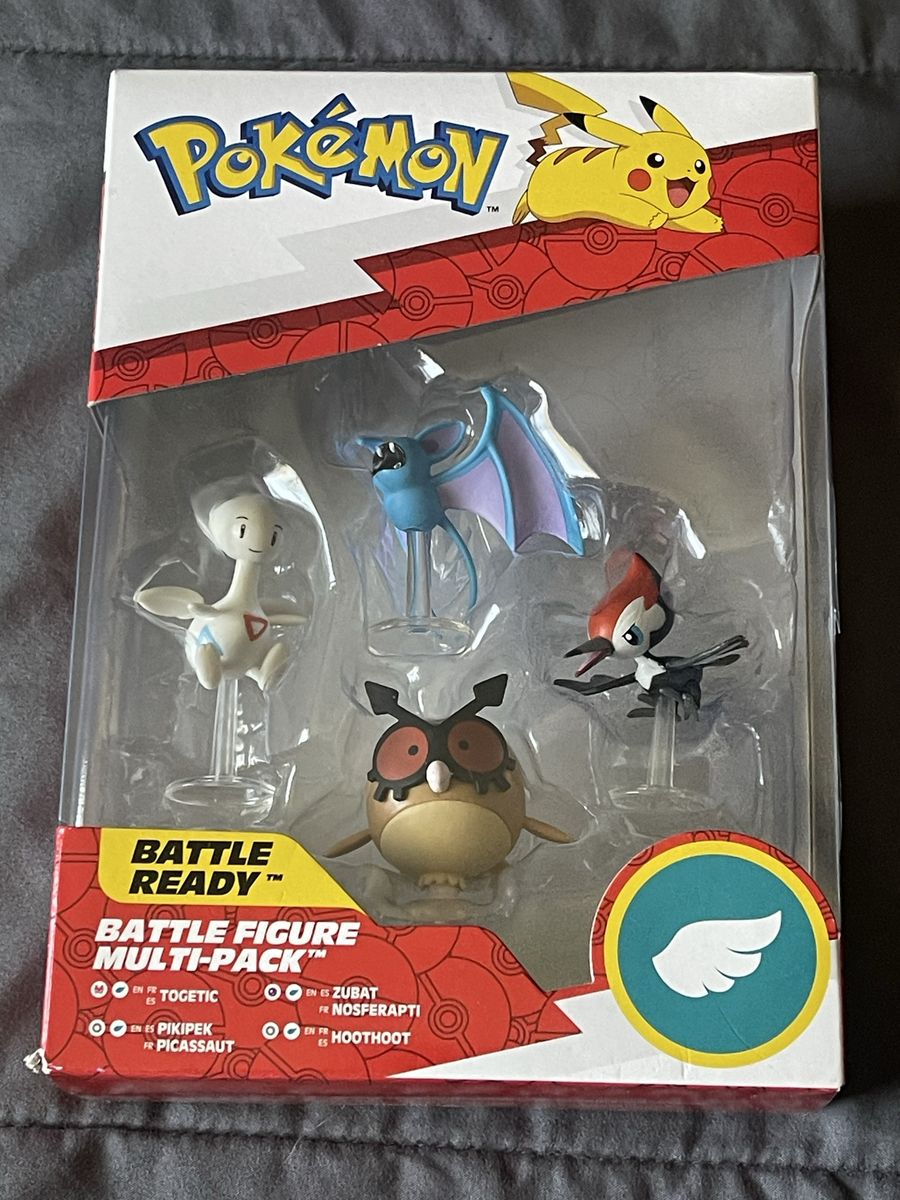 Pokemon Battle Figure Multi-Pack: Togetic, Zubat, Pikipek, Hoothoot - New, Sealed