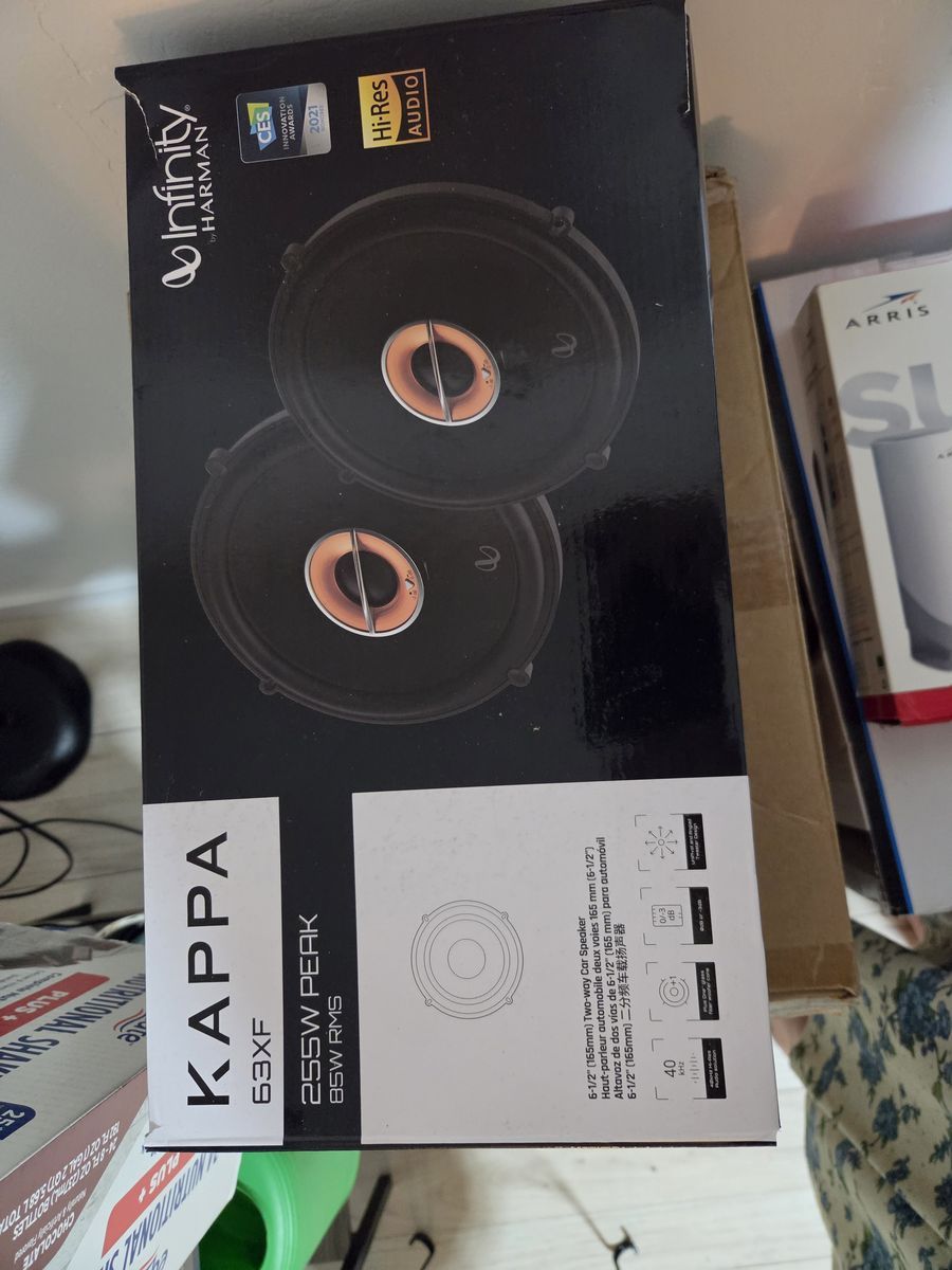 Infinity Kappa 63XF 6.5" Two-Way Car Audio Speakers 255W Peak
