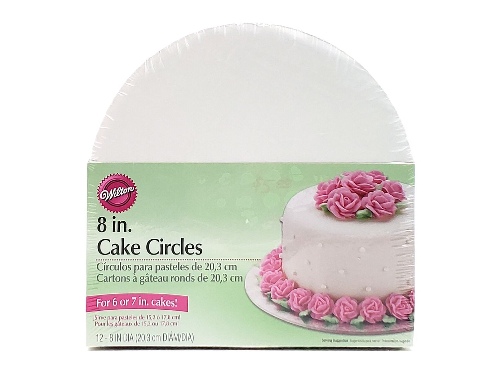 “Wilton” 8 in. Cake Circles – Set of 12 – NEW
