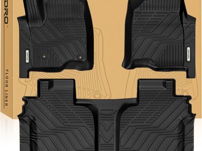 Floor Mats for 2019-2026 Chevy Silverado/GMC Sierra1500 Crew Cab & 2020-2026 Silverado/Sierra 2500HD/3500HD, Bucket Seat