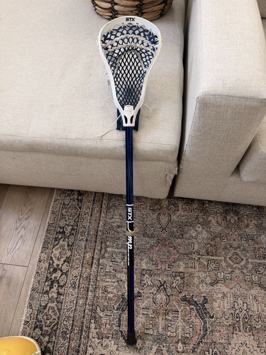 STX Amp Complete Lacrosse Stick Blue Shaft White Head