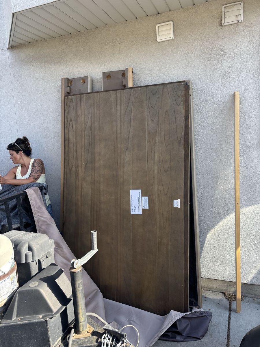 Wooden Headboard and Frame Panels - Used