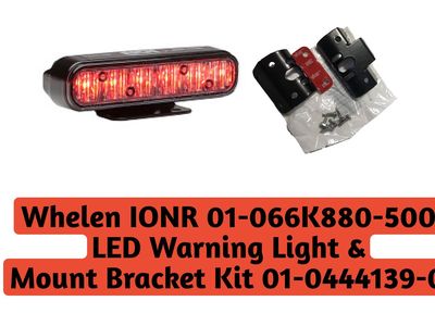 Whelen IONR 01-066K880-500 LED Warning Light w/ Mount Bracket Kit 01-0444139-00