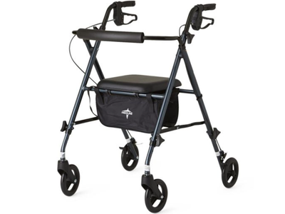 Medline Superlight Aluminum Rollator Black 1Ct