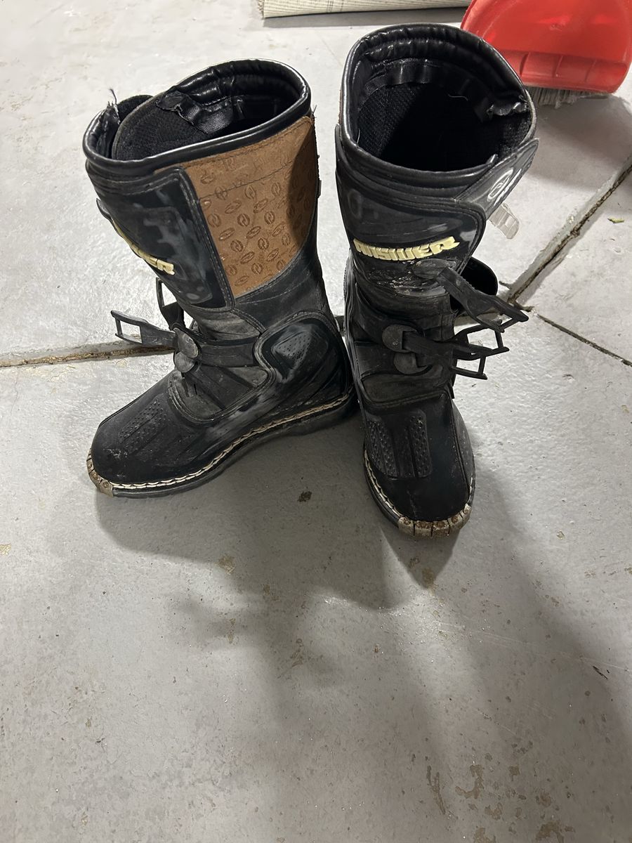 Answer Racing Dirt Bike Riding Boots - Black/Brown Off-Road Motocross