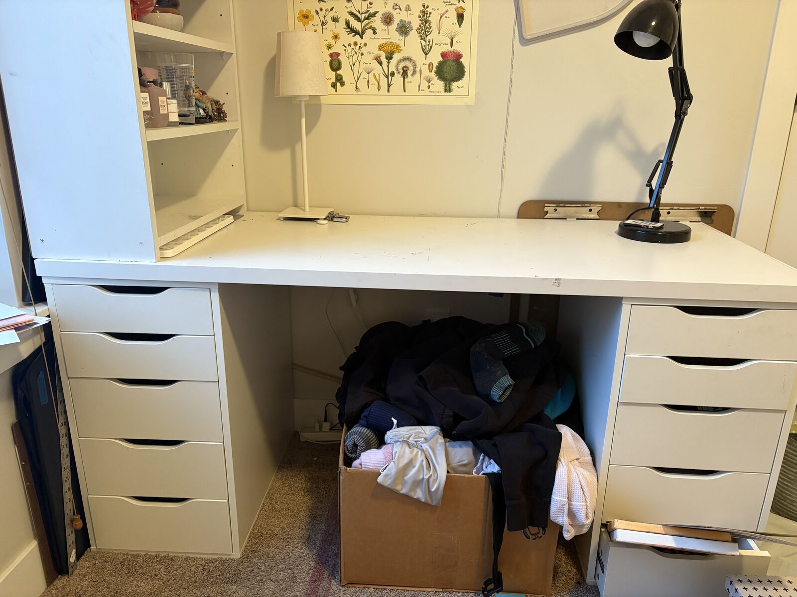 Desk (tabletop + 2 drawers set)