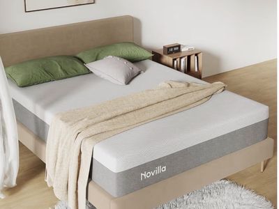 BRAND NEW Novilla Queen Size Memory Foam Mattress & Bed Frame - Never Used!