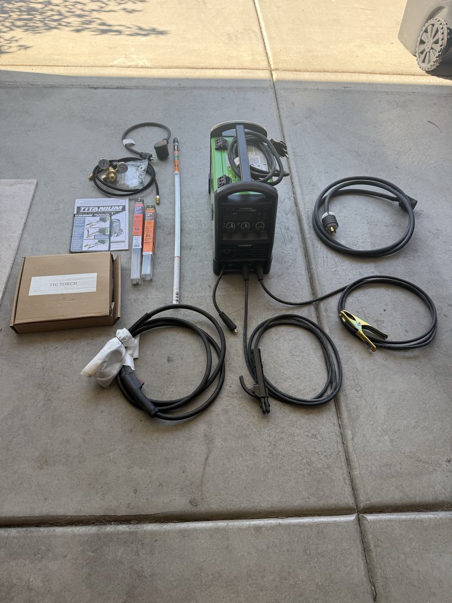 Titanium Unlimited 200 Multiprocess Welder with TIG Torch & Accessories